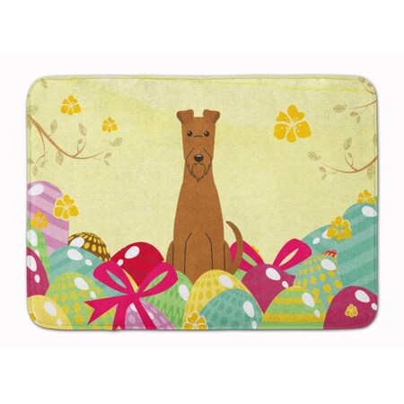 Carolines Treasures Easter Eggs Irish Terrier Machine Washable Memory Foam Mat BB6062RUG